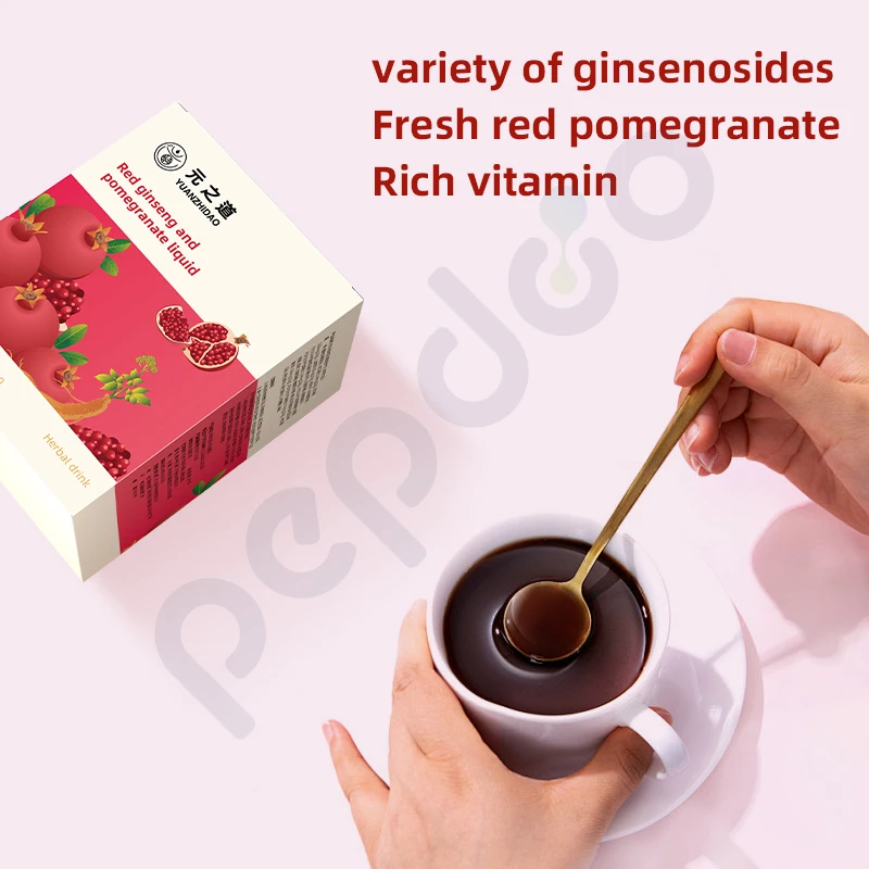 Own brand natural herbal drink Korean Red Ginseng small molecule peptide female nourishing immune enhancing herbal drink