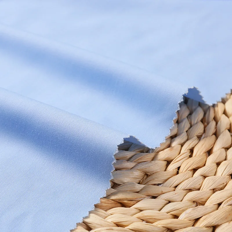 
factory direct custom eco-friendly organic bamboo woven twill dyed fabric for shirt uniform spring&summer 