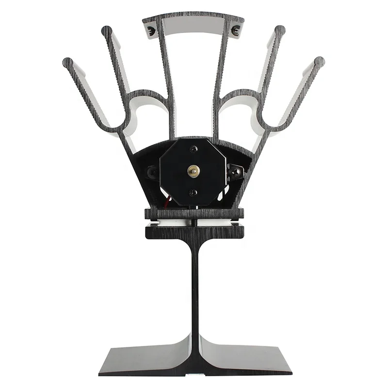 Hot Sales Freestanding Anodized Aluminium Fireplace Fan Eco Friendly Silent Wood Log Burner Fireplace Accessories Stove Top Fan