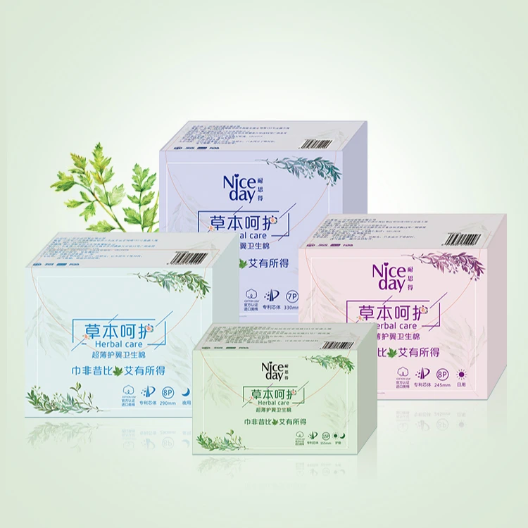 Sanitary Pads for Women Lady Care Female Napkins Best Selling Hygiene Products Cotton Disposable Day Breathable Regular Winged