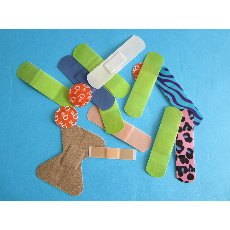 Kids colorful band- aid adhesive wound strip plaster bandage elastic adhesive band aid