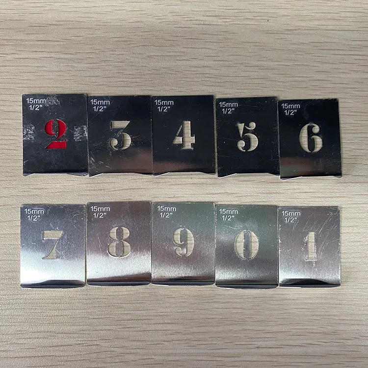 metal letters decoration alphabet stencil