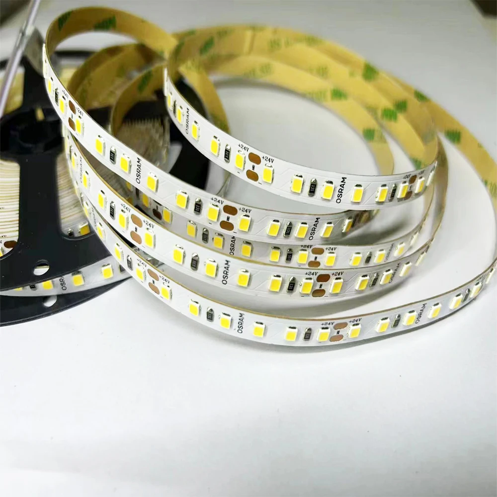 24v 12v 9.6W/Meter OS RAM LED Strip SMD2835 IP20/IP65 120leds per meter 100LM/W OS-RAM SMD 2835 LED HIGH quality led strips