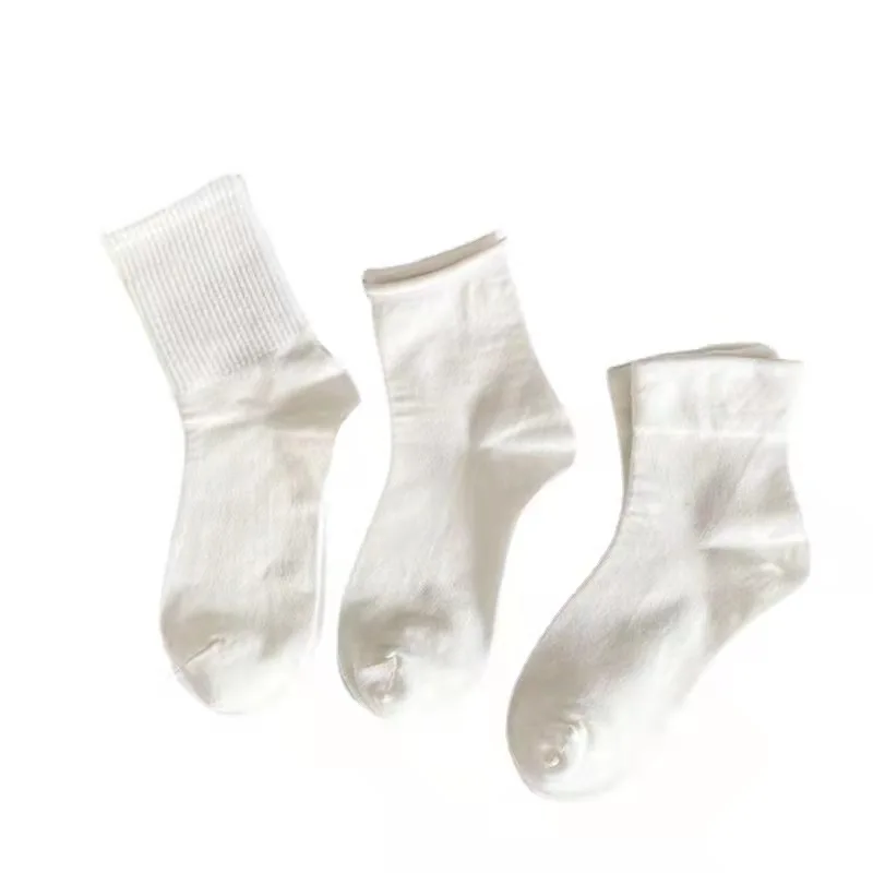 High quality baby girl socks cute school uniform white socks in bulk cotton baby ruffle socks