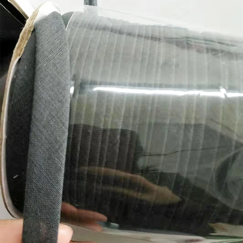 Customize Size Width Sustainable Bias Binding Tape 100% Polyester Double Fold Satin Webbing