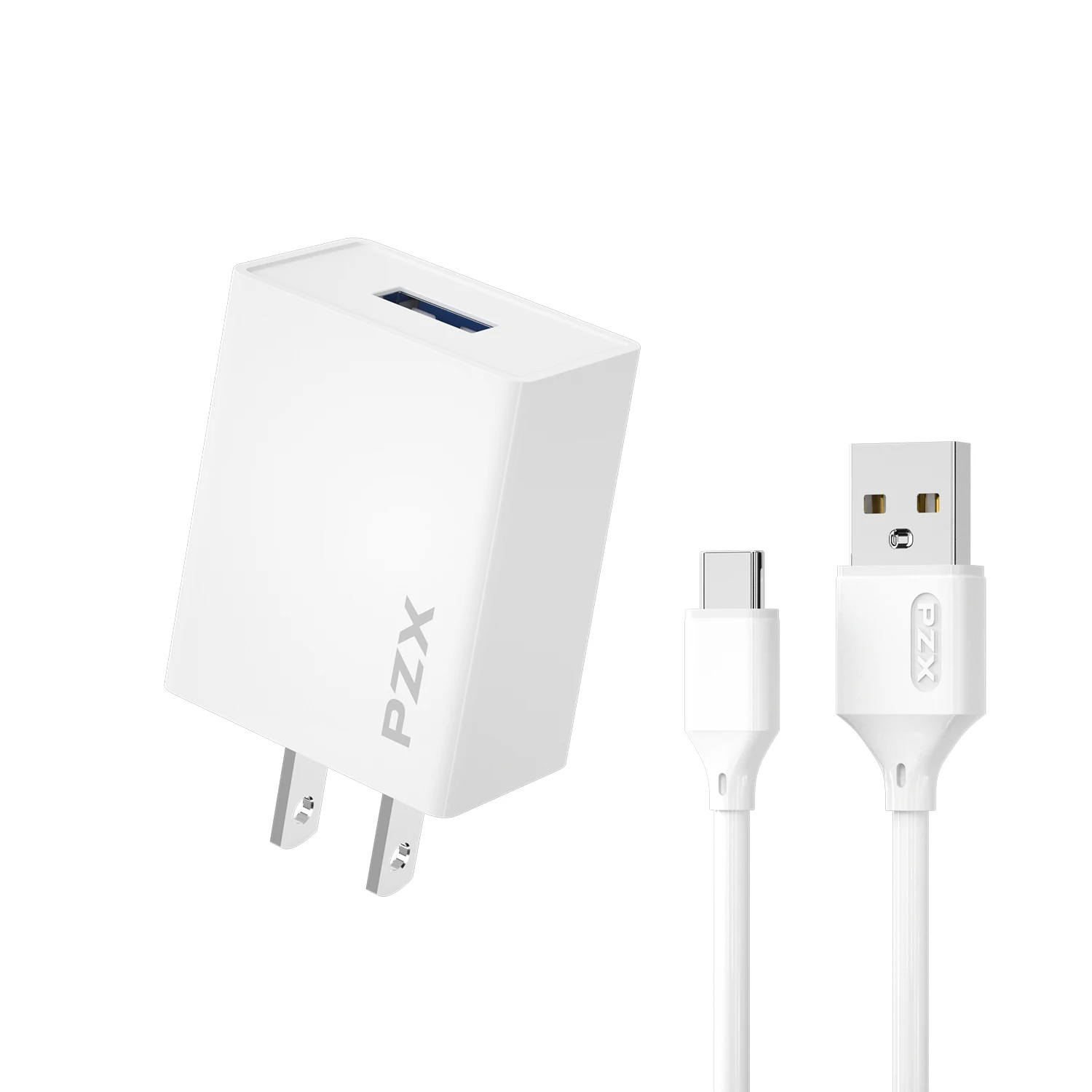 PZX P01 Wholesale 2.4A 1 Usb Single Port Portable Quick Charge Cube Mobile Phone Power Adapter Wall Charger