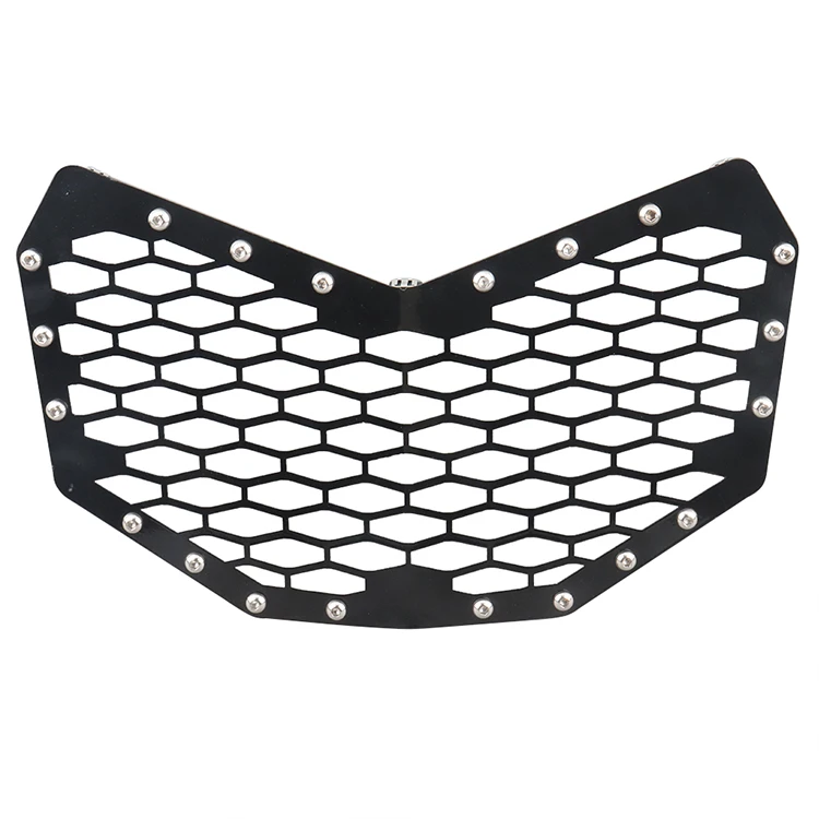 Atv Light Bar Grill Front Bumper Mesh Grille Black steel Can-Am Maverick X3 2014-2016 Polaris RZR XP 1000 Fit 11inch 50w led bar