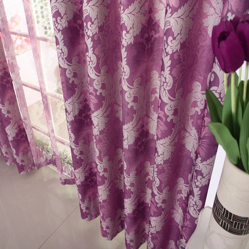 Luxury living room curtain  with blackout  ready made curtains gold color