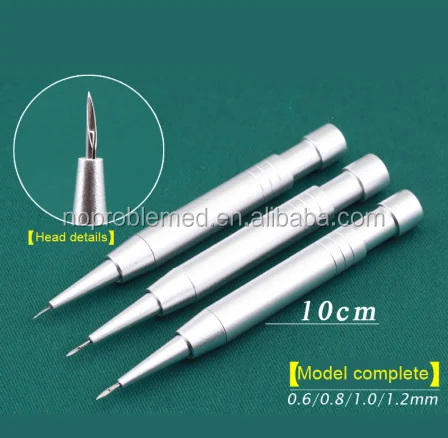 1.0mm stainless steel hair transplant pen hair follicle planting pen New Manually hair implanted tool