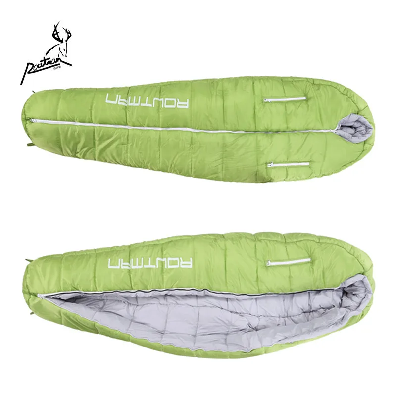 
RS-97 ROUTMAN Custom Printed Winter Outdoor Travel Waterproof Mummy Sleeping Bags for Cold Weather 