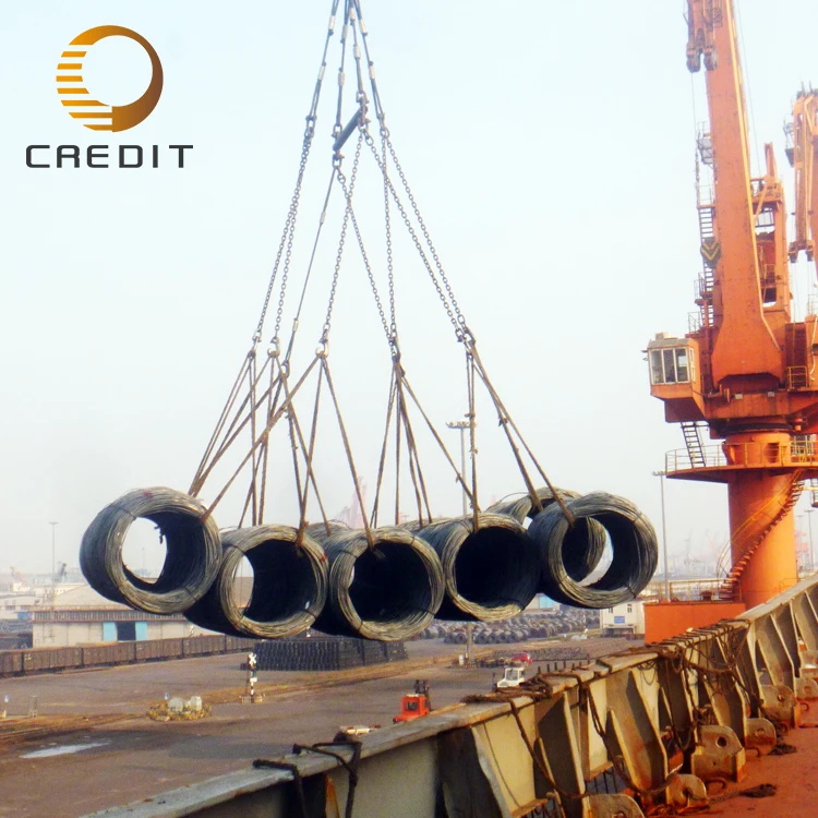 Tianjin Credit Manufacture Nails Making Wire 5.5MM 6.5MM 8MM 10MM Steel Wire Rod