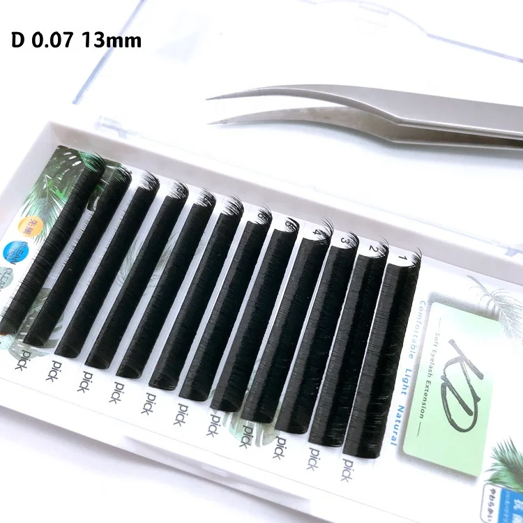 Factory Price Wholesale lash extension Matte Ellipse Flat Eyelash Extension Private Label Lash Tray