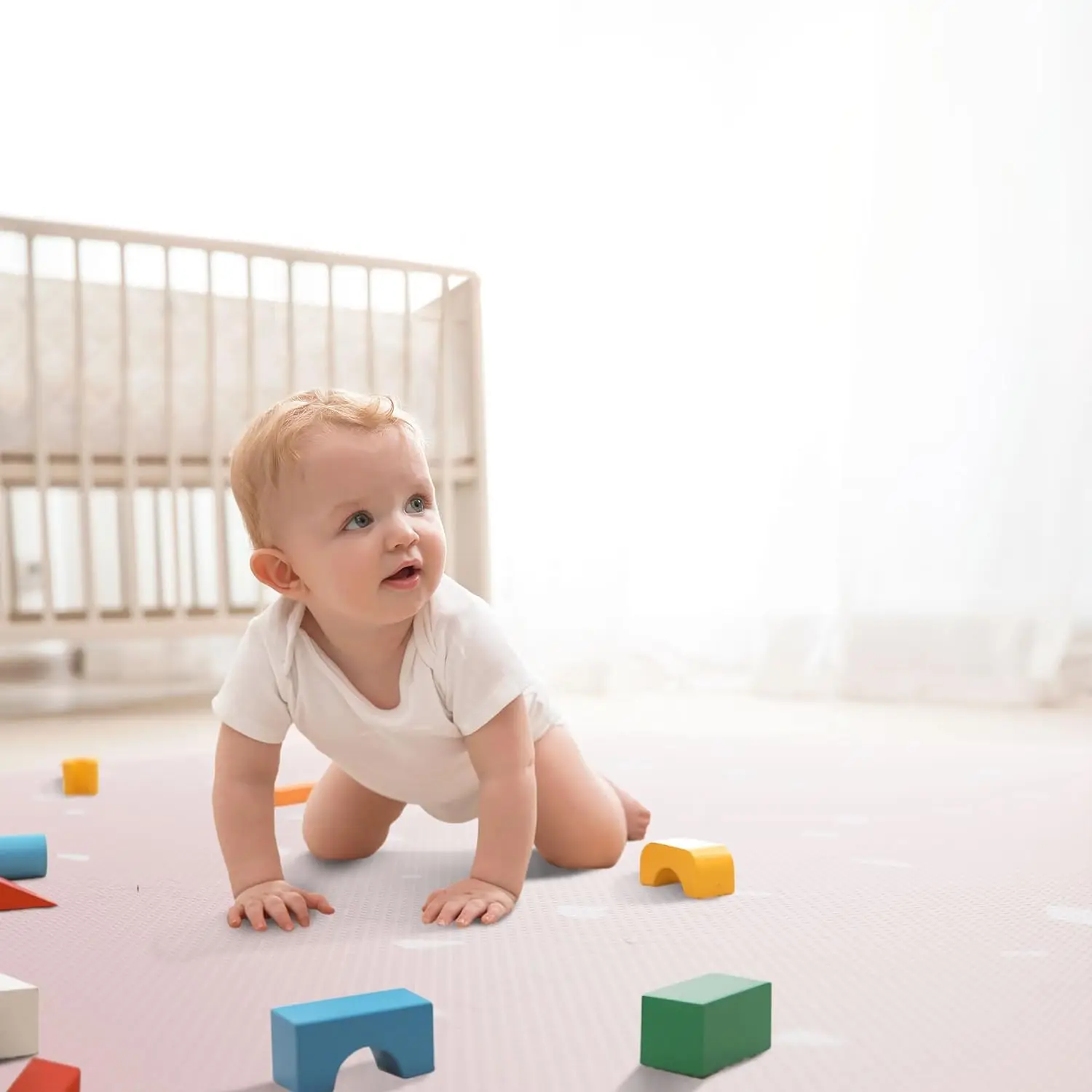 Customized stylish EVA foam puzzle mats baby playing soft non-toxic flooring toddler yay mats