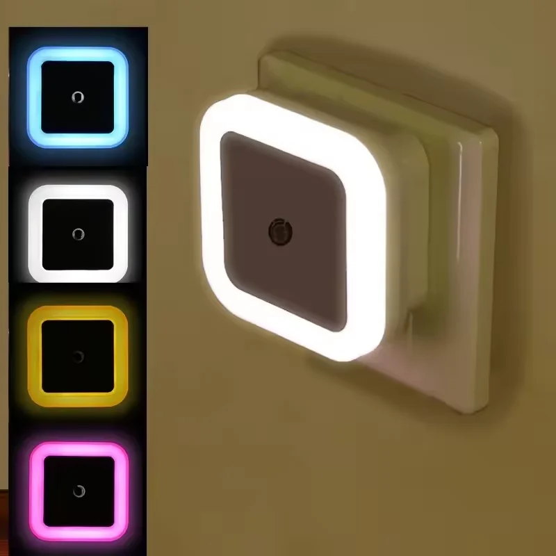 New Arrival LED Light Baby Night Sensor Control Lighting US EU plug in Wall Sensor Led Night Light for Bathroom Kitchen Corridor