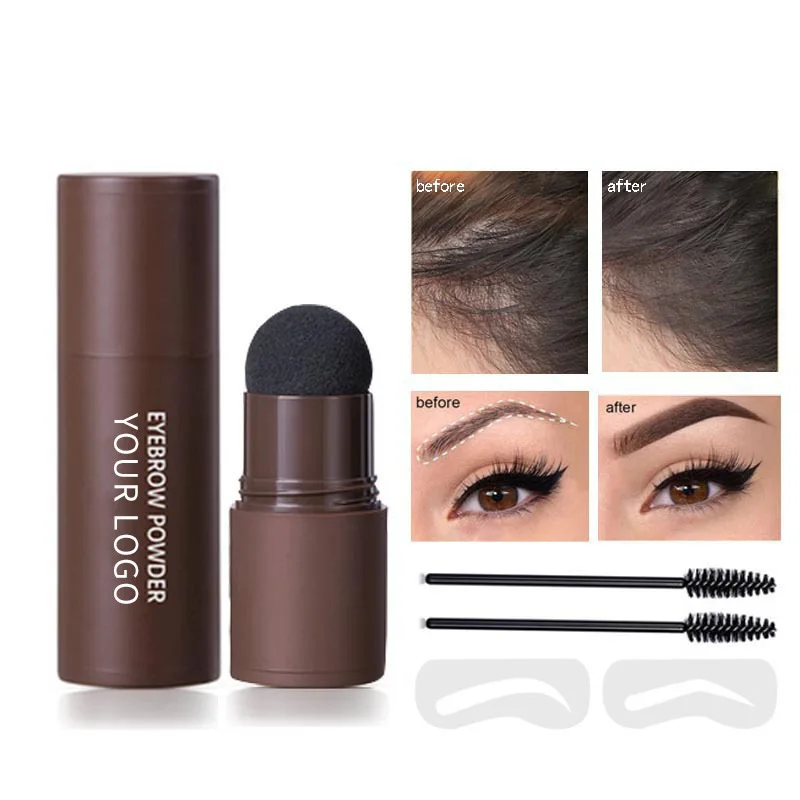 New Hot Sale 3 colors Waterproof Eyebrow Stamp Shaping Makeup Waterproof Brow Powder Natrual Eye Eyebrow Stick