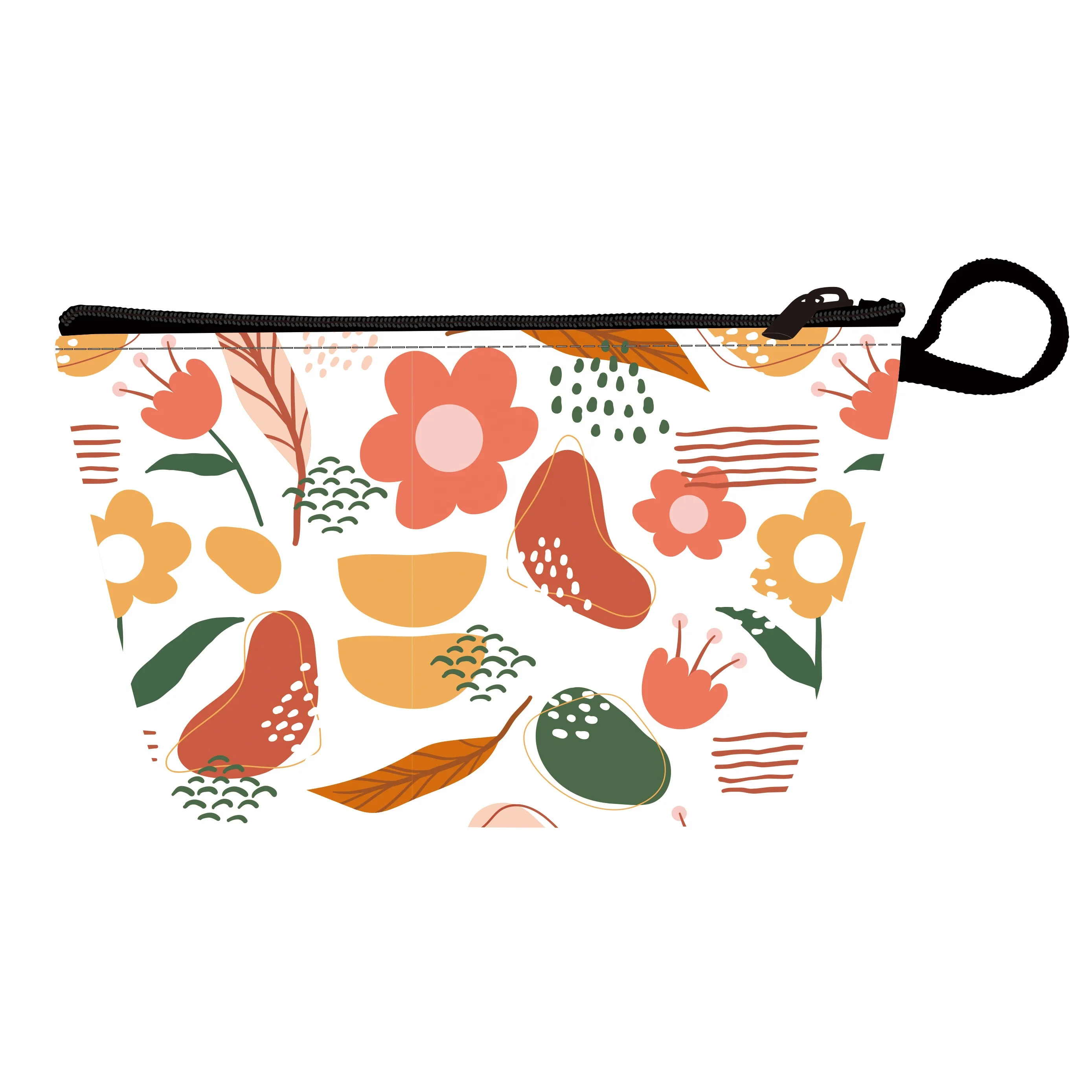 Custom Pattern Vegan PU Leather Small Makeup Bag Professional Cute Toiletry Bag Mini Pouch Travel Cosmetic bags