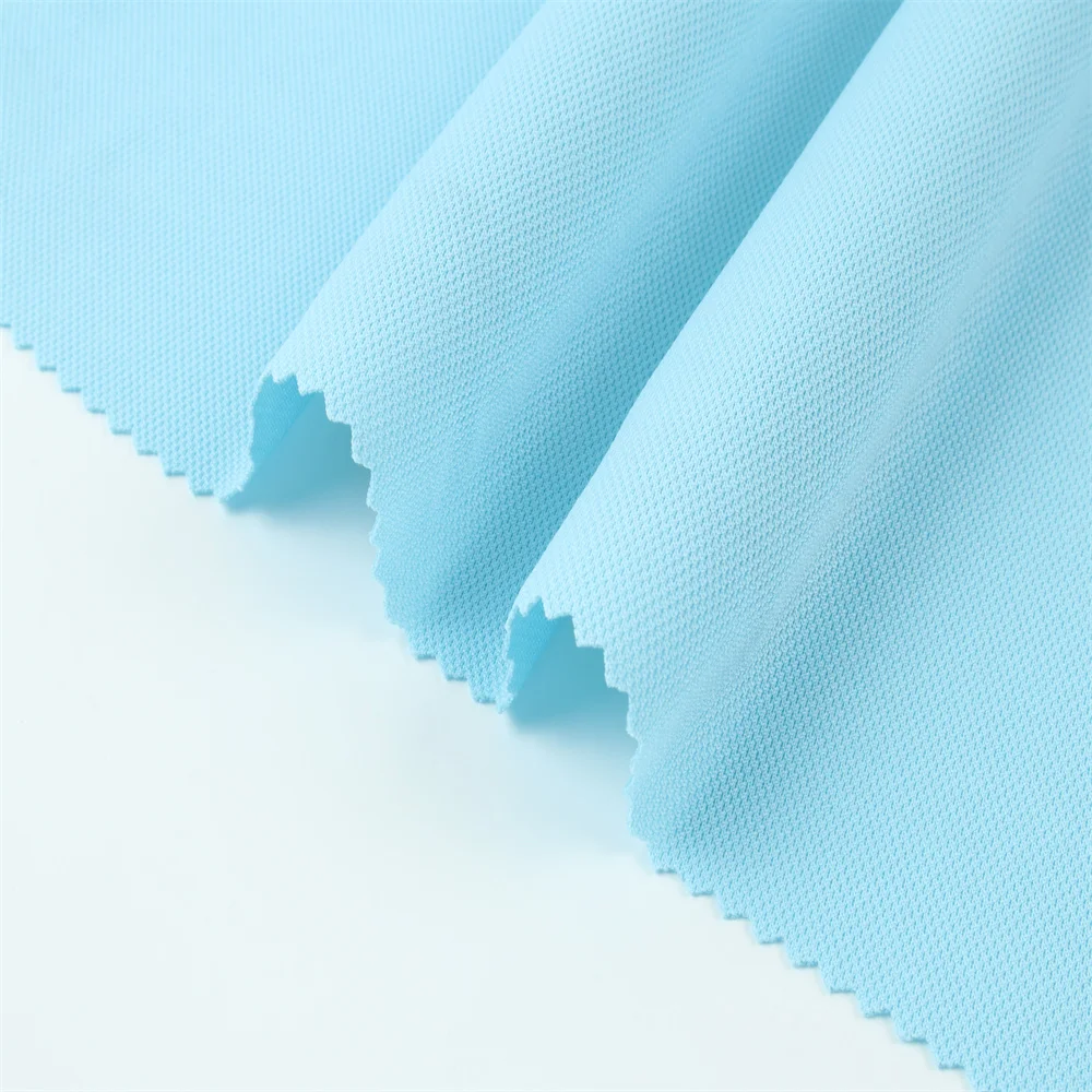J077 Sample Order DAHONG Fabrics T Shirt Manufacturer Soft Mesh Sweat Shirt Fabric Good Price Sports Wear Fabric