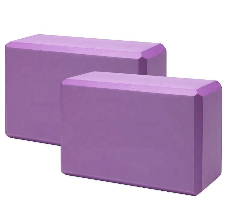 Customized Logo Yoga Blocks Pilates Bricks High Density EVA Foam Yoga Blocks