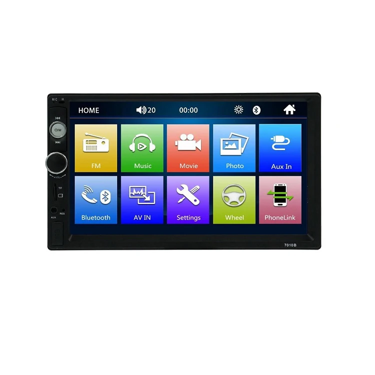 MP5 7 inch Touch Screen 2 Din Multimedia Car DVD Player Stereo Monitor Universal Car Radio With Camera