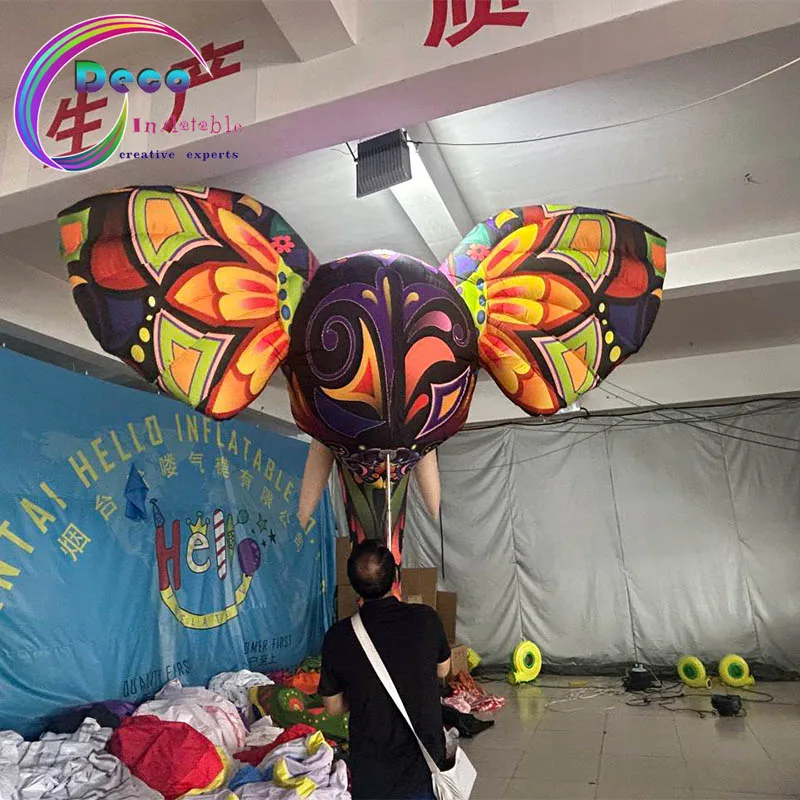 Inflatable Animal Mascot Costume Inflatable Elephant Head Costume for Event