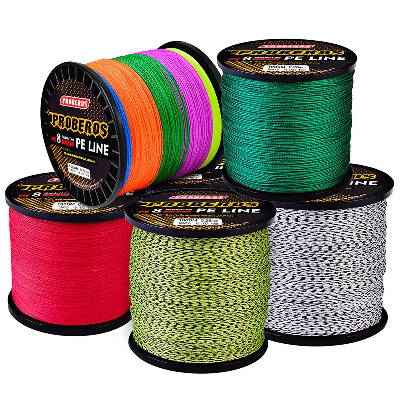 W8 1000m PE braided  main line japanese braided fishing line sea fishing