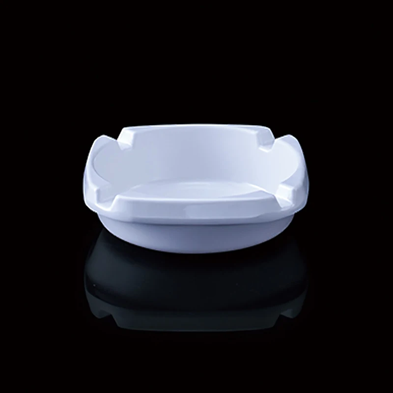 
High Quality Custom Cheap White Cigar Plastic Melamine Ashtray Creative Ashtray for Restaurant Home Hotel 