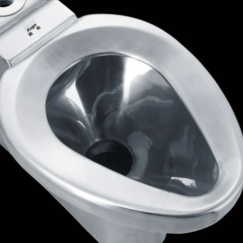 Chuangxing Factory Pissing Wc Toilet 304 Stainless Steel S-trap Toilet Floor Mount Toilet Bowl
