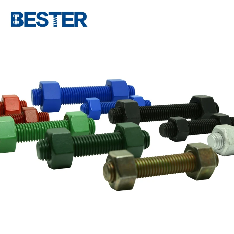 Cheap Price DIN976 DIN975 Factory High Strength Ceramic Fluorocarbon Coated A193 B7M B7 2H All Threaded Rod Stud Bolt