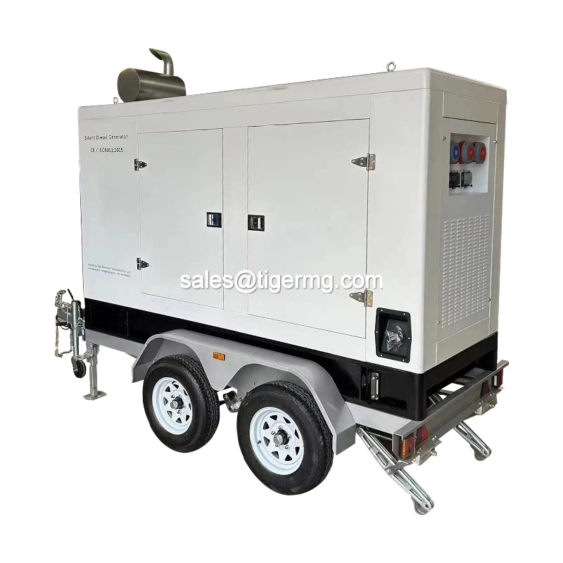 120km/h high speed mobile silent type diesel generator with trailer prices