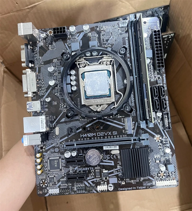Original H410M D2VX SI Desktop Motherboard Intel 10th Gen Processor H410 Chipset DDR4 LGA 1200 SATA Main board