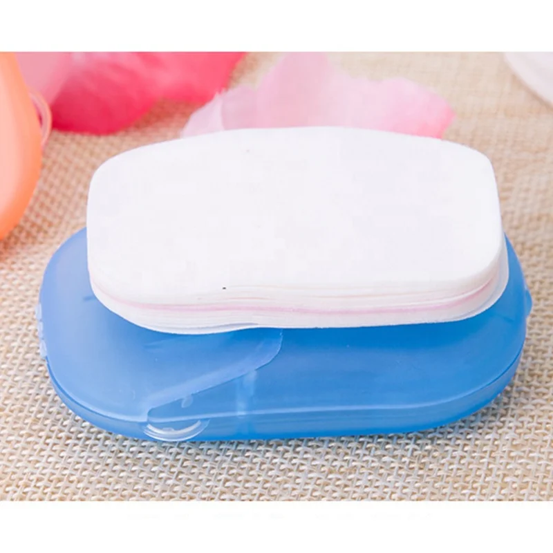 
Portable Water Soluble Travel Disposable Skin Care Hand Washing Strips Sheets Paper Soap Paper 