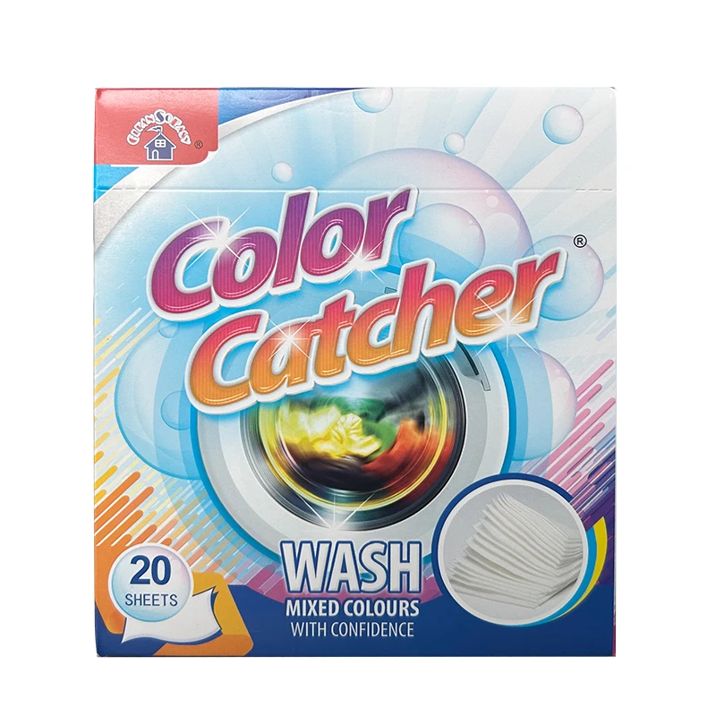 Custom Color Catcher Laundry Sheets Run Remover Non-woven Fabric Color Magnet Absorber for Laundry
