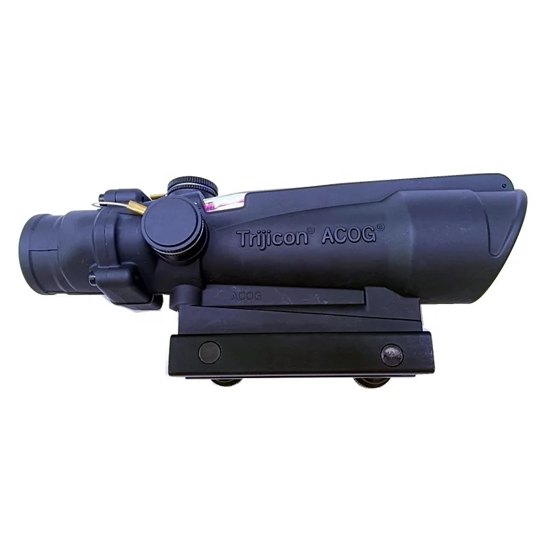 Аксессуары для охоты тактические ACOG 6x32 с красной точкой с реальной волоконной оптикой