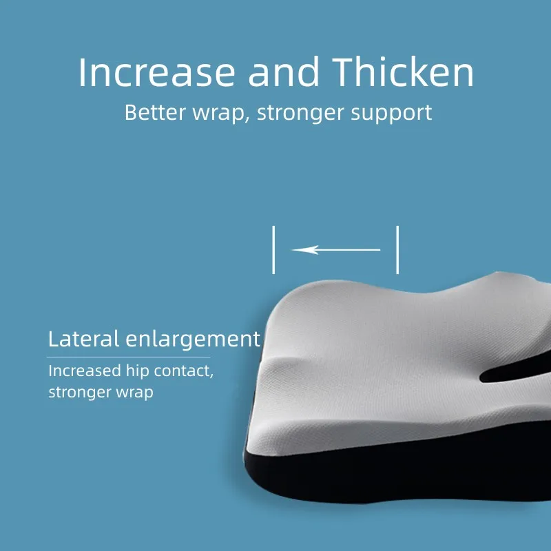 2024 New Arrival Customization Hemorrhoid Office Chair Memory Foam Seat Cushion Breathable Comfortable Car Butt Seat Cushion