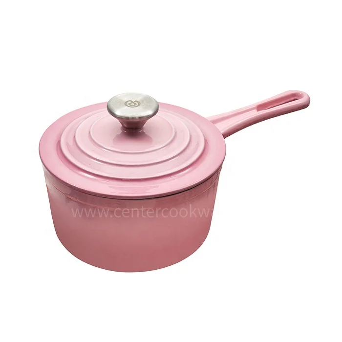 Custom Cookware Sauce pans pots enamel non stick cast iron Saute Pan
