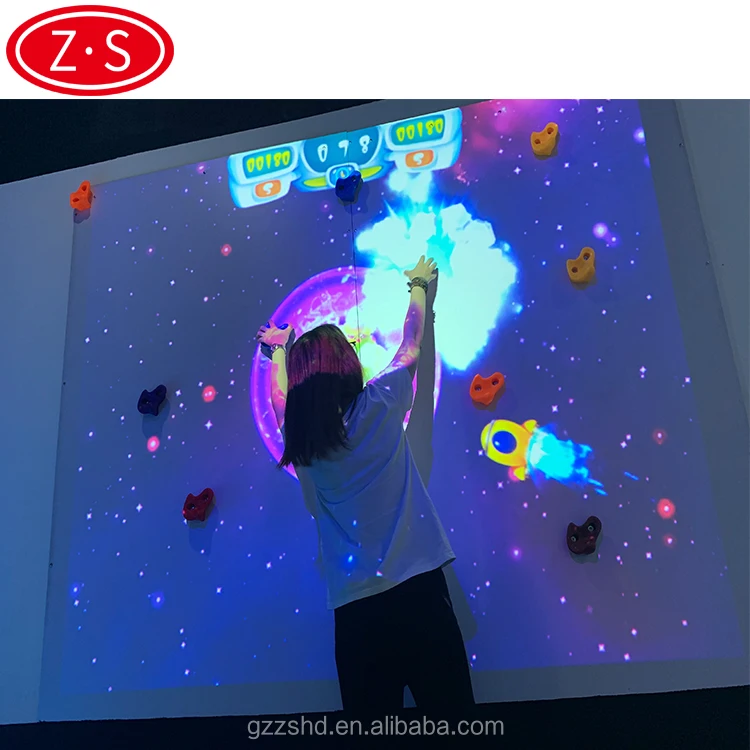 
Factory direct sale vivid projection game interatctive kids game interactive climbing 