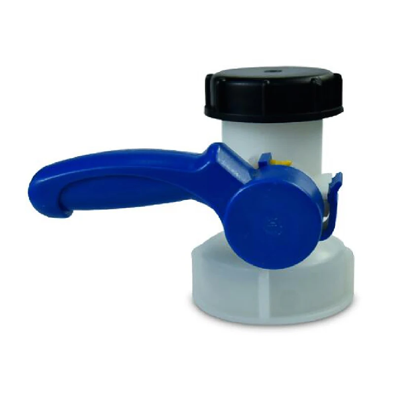 Plastic safety lock DN40 DN50 DN60 DN80 ball valve ibc tank container integral welding butterfly valve