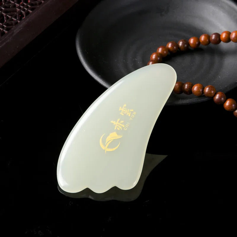 
Promotional large frame jade roller face massager skin with gua sha 
