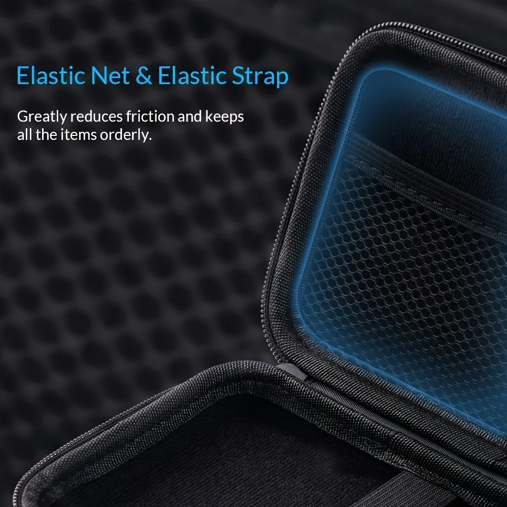 Custom High Quality Waterproof Multifunction Hard Eva Zipper Storage USB Cable SD Card Case For Travel Vacation