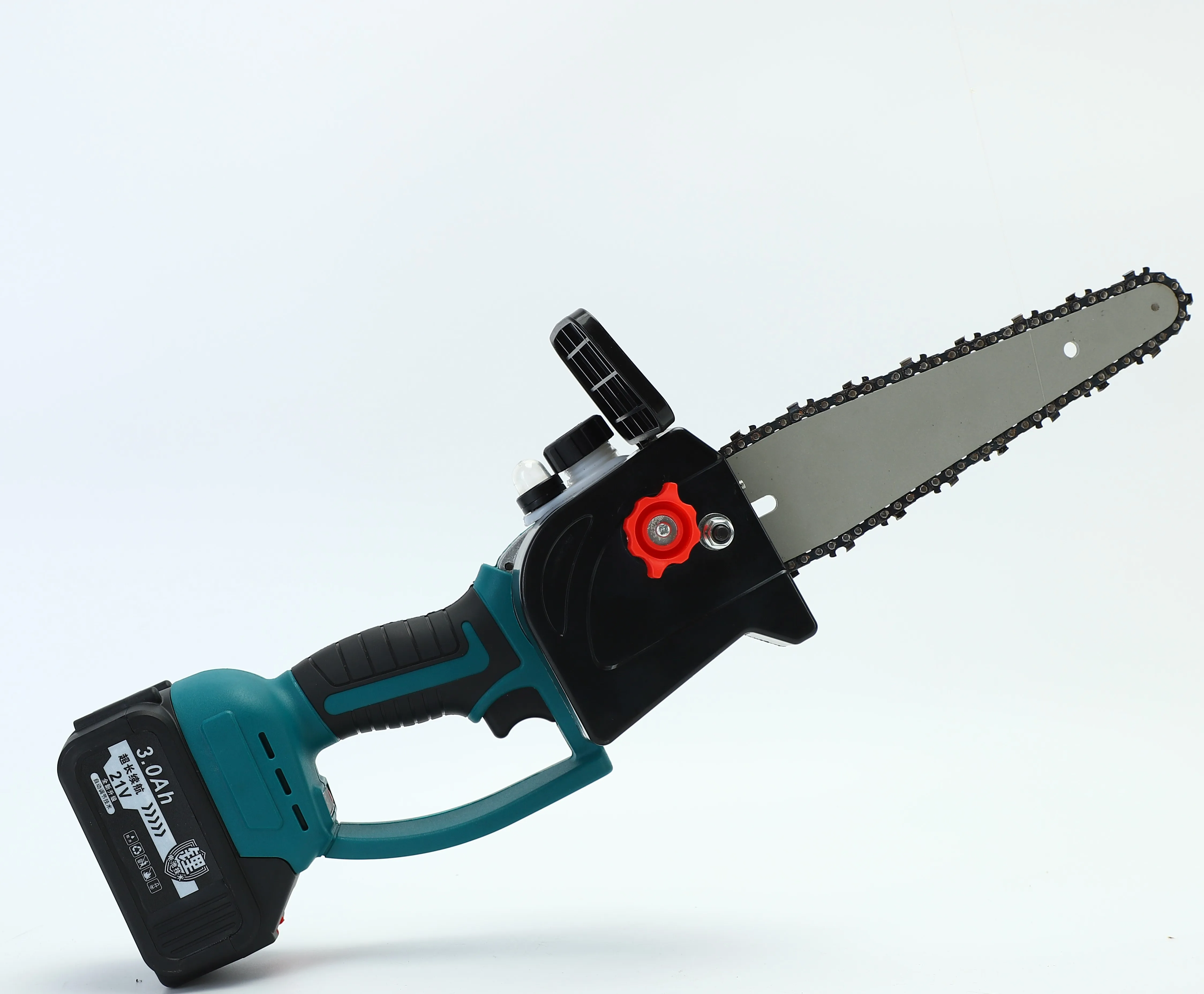 
new type professional High quality Rechargeable equipped with oil can design electric mini chain saw chainsaw machines 