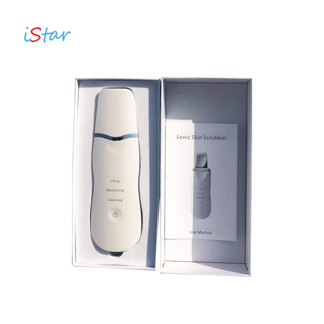 2020 beauty product ultrasonic ion skin scrubber