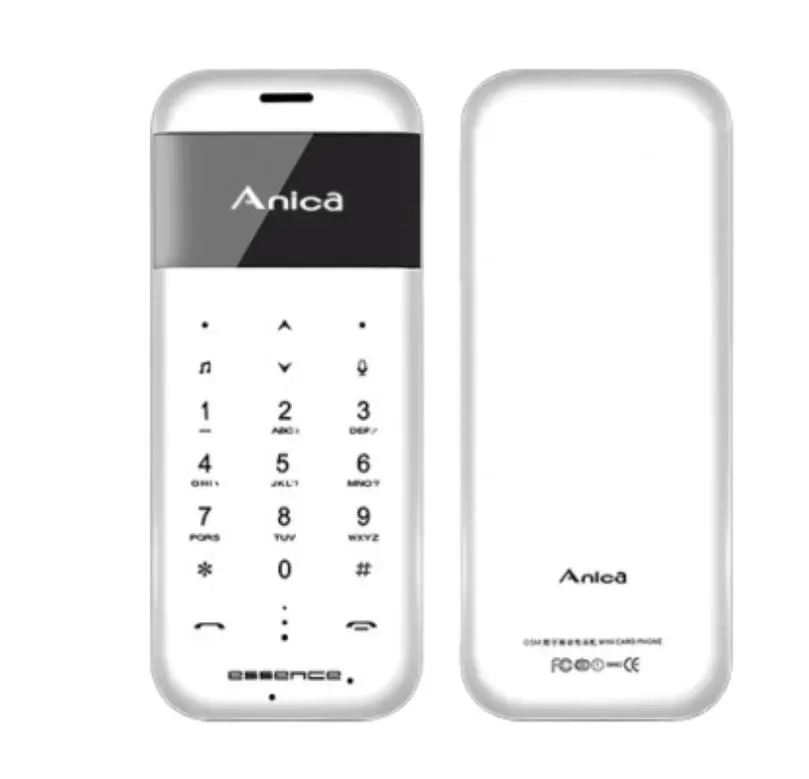 2018 новейший 1,3 дюймовый ультратонкий мобильный телефон с кредитной картой T6