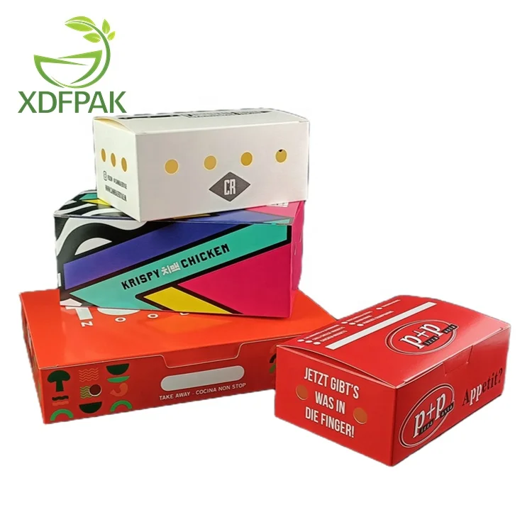 Disposable fried chicken box chicken wings boxes snack box