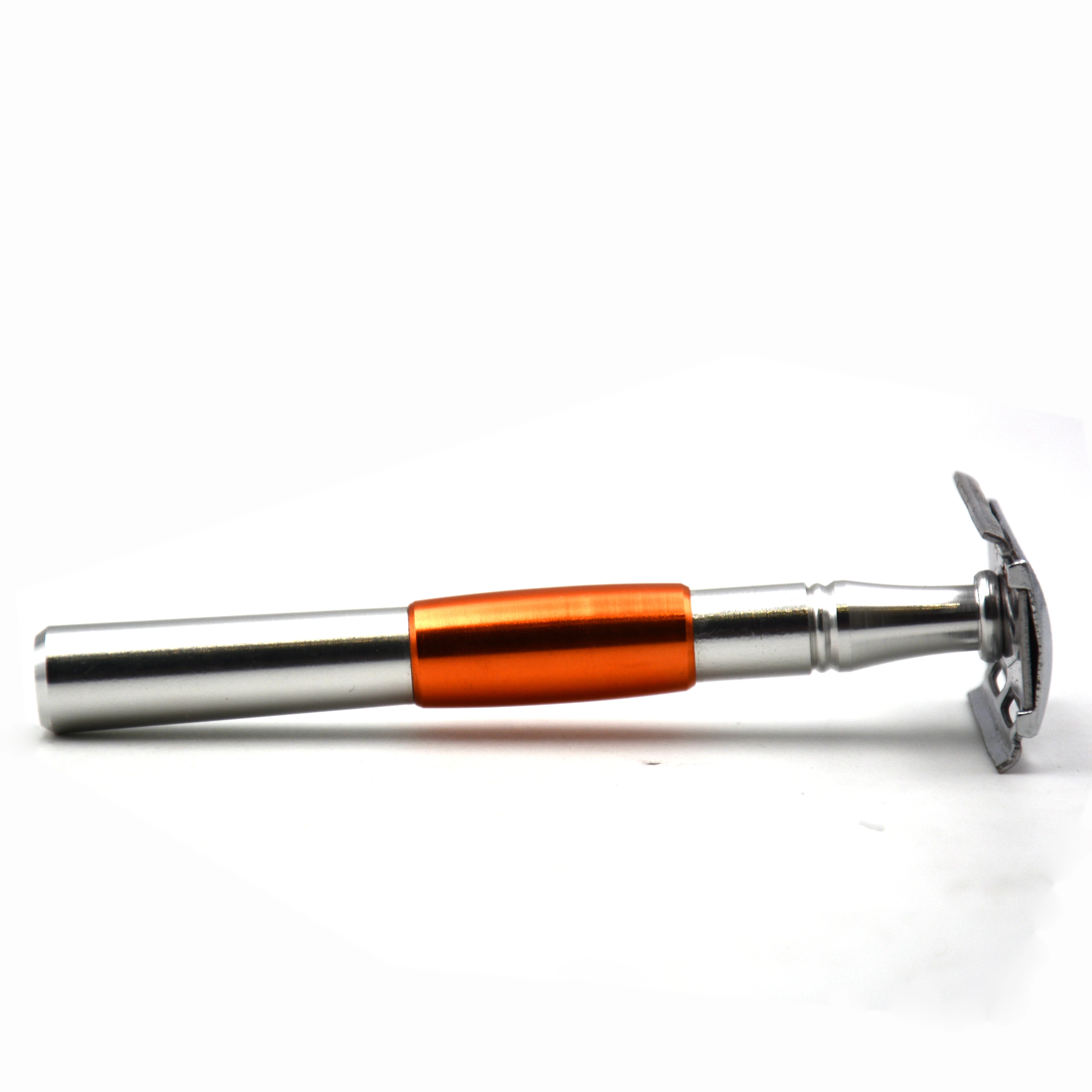 White Private label stainless steel handle safety biodegradable razor barber