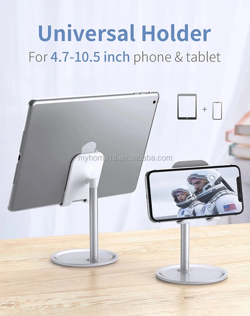 Telescopic Foldable Desktop Holder Aluminum Alloy Support for Mobile Phone For Desk Tablet Bracket Stand
