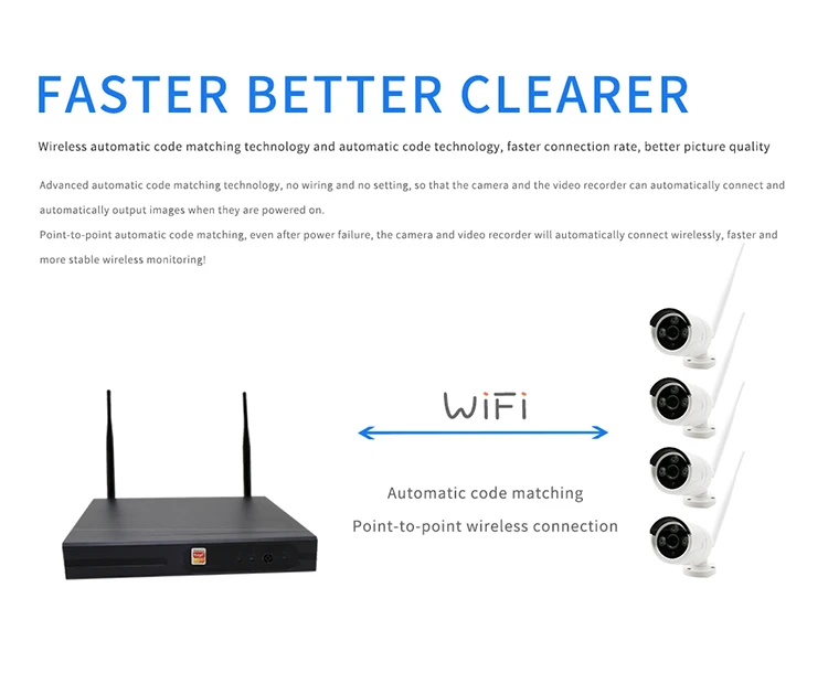 4CH 4K POE nvr kit 4-канальный Wi-Fi Открытый ip66 Водонепроницаемая домашняя цилиндрическая ip-камера видеонаблюдения беспроводная Видеосистема