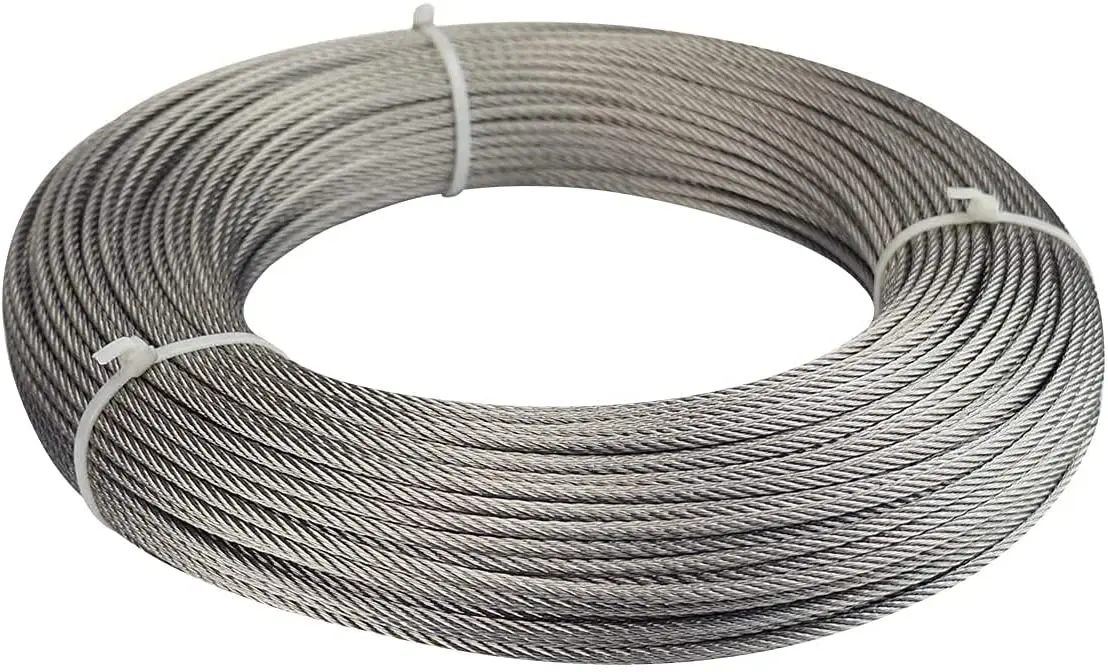  galvanized steel wire rope 6x12+7fc 6x11+7fc 6x10+fc 6mm 8mm