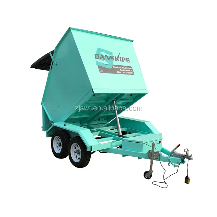 Customized Tandem Axle Skip Bin Tipper Trailer