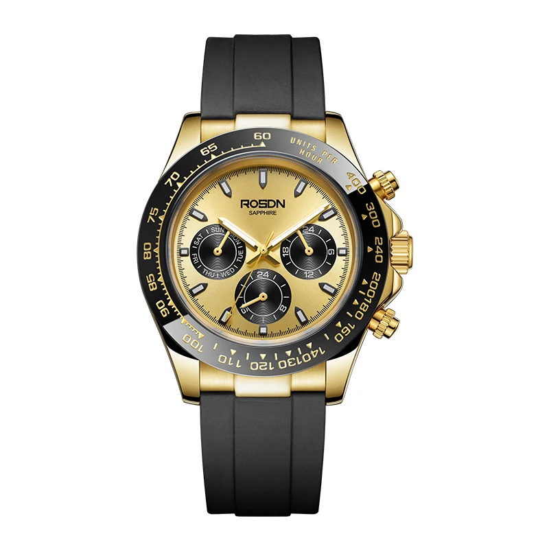 Great varieties Luxury Japan Movt Quartz Watch Stainless Steel Back Mens Watch