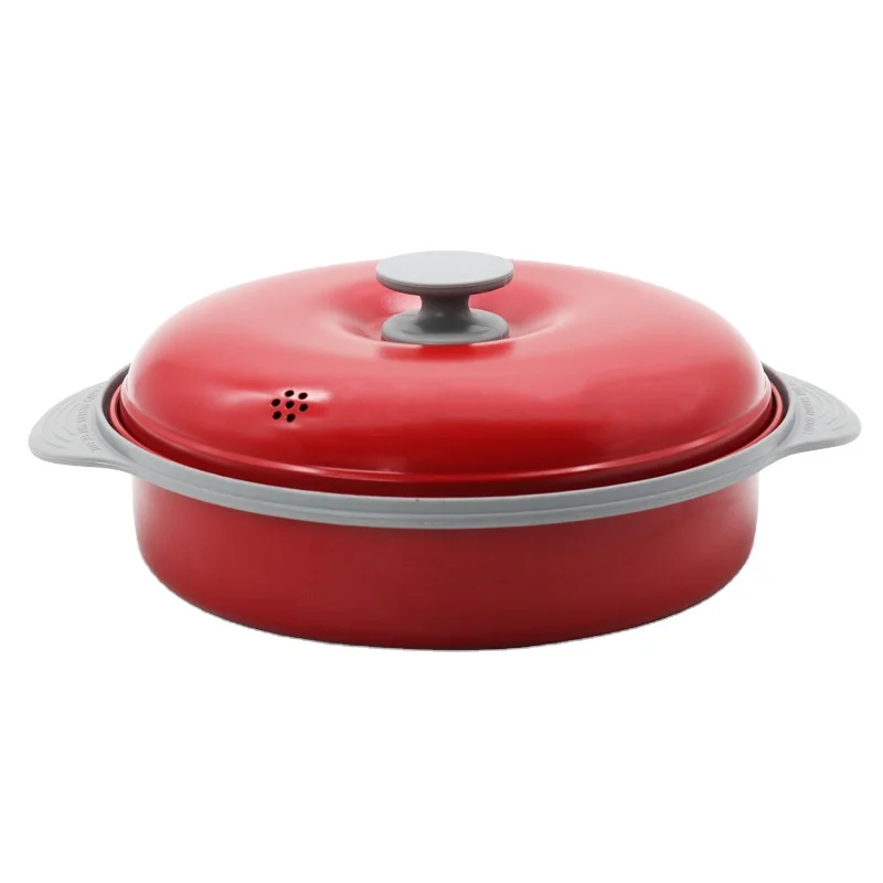 Контейнер для пищевых продуктов из углеродистой стали под заказ, металлическая многофункциональная ручная подставка для выпечки в микроволновой печи